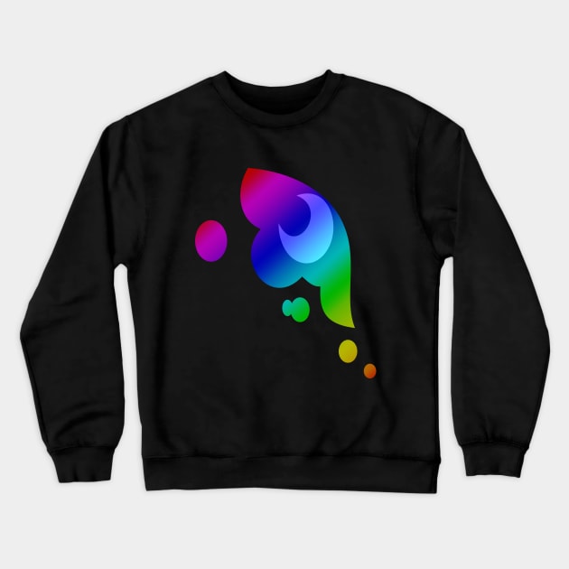 MLP - Cutie Mark Rainbow Special - Princess Luna Crewneck Sweatshirt by ariados4711